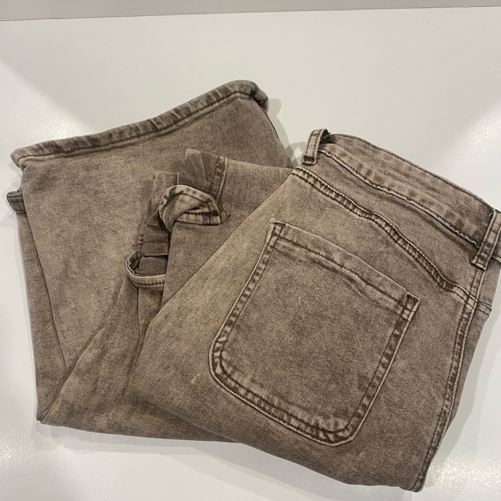 Womens ultra high waisted straight leg jeans